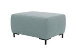 Looks by W.Joop , Blau , Textil , Uni , Füllung: Schaumstoff , rechteckig , 88x44x68 cm , Made in EU, FSC MIX , Stoffauswahl , Wohnzimmer, Hocker, Hocker