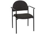 Mid.you , Schwarz, Dunkelgrau , Textil , 55x84x42 cm , stapelbar, ergonomische Rückenlehne , Büromöbel, Bürostühle, Besucherstühle