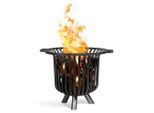 Möbelix , Schwarz , Metall , rund , 52 cm , Tragegriffe , Freizeit im Garten, Gartenaccessoires, Feuerschalen