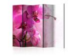 artgeist , Pink , Holz, Textil , Kiefer , massiv , Blume , 225x172x3 cm , Motiv auf Vorder- und Rückseite , Kleinmöbel, Paravents