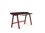 Mid.you , Rot, Schwarz , Metall, Holzwerkstoff , rechteckig , 81x65x137 cm , Büromöbel, Schreibtische, Gaming-Tische