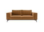 Mid.you , Orange , Holz, Textil , 250x87x95 cm , Made in EU , Wohnzimmer, Sofas & Couches, Sofas, 2er Sofas
