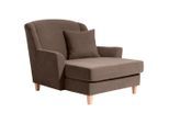 Max Winzer , Sahara , Textil , Buche , massiv , Uni , Füllung: Polyetherschaumkern , 136x107x142 cm , Goldenes M, Made in Europe , Wohnzimmer, Sessel, Polstersessel