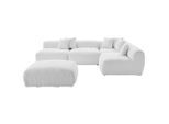 Livetastic , Weiß , Textil , L-Form , 315x235 cm , Made in EU , erweiterbar, individuell planbar ,
