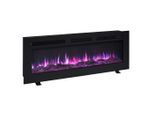 Möbelix , Schwarz , Metall, Holzwerkstoff , 127x43x15 cm , Fernbedienung, Flammeneffekt separat schaltbar, Überhitzungsschutz, Thermostat , Kamine, Elektrokamine