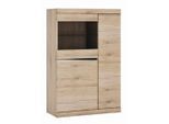 Modern Living , Eiche San Remo , Holzwerkstoff , 1/4 Fächer , 86x131x40 cm ,