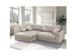 Livetastic , Beige , Textil , Füllung: Schaumstoff, Schaumstoffflocken,Schaumstoff, Schaumstoffflocken , L-Form, einmalig seitenverkehrt montierbar , 269x177 cm , Made in EU , Liegefunktion, Schlafen auf Sitzhöhe, Rücken echt , Wohnzimmer, Sofas & Couches, Wohnlandschaften, Ecksofas
