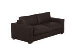 Mid.you , Dunkelbraun , Leder , Echtleder , Anilinleder , Buche , 203x85x99 cm , Made in EU , Lederauswahl, Stoffauswahl, Bettfunktion erhältlich, Rücken echt , Wohnzimmer, Sofas & Couches, Schlafsofas, Schlafsofas