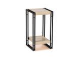 Ondega , Schwarz, Eichefarben , Metall, Holzwerkstoff , 30x55x30 cm ,