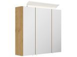 Mid.you , Holzwerkstoff , 4 Fächer , 70x62x17 cm , Soft-Close-System, hängend , Badezimmer, Badezimmermöbel, Badezimmerschränke, Spiegelschränke