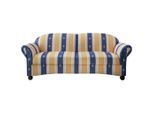 Livetastic , Blau , Textil , Buche , Streifen , 198x84x80 cm , Made in EU , Rücken echt ,