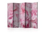 artgeist , Pink, Hellrosa , Holz, Textil , Kiefer , massiv , Blume , 225x172x3 cm , Motiv auf Vorder- und Rückseite , Kleinmöbel, Paravents