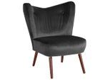 Max Winzer , Anthrazit , Textil , Nussbaum , 70x86x69 cm , Goldenes M, Made in Germany ,