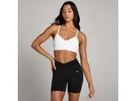 MP Damen Tempo Sport-BH mit geraffter Vorderseite – Weiß - S