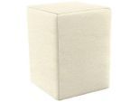 Looks by W.Joop , Creme , Textil , Uni , Füllung: Schaumstoff , quadratisch , 38x47x38 cm , Made in EU, FSC MIX , Stoffauswahl , Wohnzimmer, Hocker