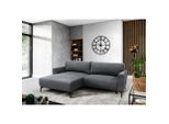 Mid.you , Hellblau , Textil , Ottomane links, L-Form , 240x163 cm , Made in EU , Liegefunktion ,