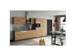Held , Eichefarben , Holzwerkstoff , nur wie online abgebildet bestellbar , 360x200x60 cm , in den Filialen individuell planbar , Küche, Küchenblöcke, Küchenzeilen