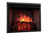 Möbelix , Schwarz , Metall, Glas , 76.0x58.5x22.5 cm , Fernbedienung, Flammeneffekt separat schaltbar, Überhitzungsschutz, Thermostat, Dimmer , Kamine, Elektrokamine