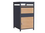 Möbelix , Anthrazit, Braun , Metall , 80x124x68 cm , Grüner Punkt, Europäischer Sicherheitsstandard , Freizeit im Garten, Gartenaccessoires, Briefkästen & Paketboxen