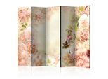 artgeist , Mehrfarbig , Holz, Textil , Kiefer , massiv , Blume , 225x172x3 cm , Motiv auf Vorder- und Rückseite , Kleinmöbel, Paravents