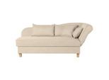 Max Winzer , Beige , Textil , Buche , Uni , Füllung: Schaumstoff , 190x82x88 cm , Goldenes M, Made in Europe , Rücken echt, Armteil rechts , Wohnzimmer, Sofas & Couches, Relaxliegen & Récamièren, Récamièren & Ottomanen