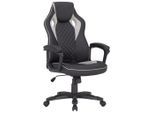Möbelix , Grau, Schwarz , Metall, Kunststoff, Textil , 65.5x110-120x69 cm , Sitzfläche 360° drehbar , Büromöbel, Bürostühle, Chefsessel