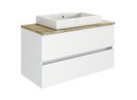 Held , Eichefarben , Holzwerkstoff , 2 Schublade(n) Schubladen , 100 cm , Made in Germany , hängend ,