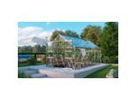 Möbelix , Alufarben , Metall, Glas , 257x231.8x445 cm , Freizeit im Garten, Gartenpflege, Gewächshäuser, Gewächshaus Zubehör
