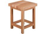 Gardenson , Eichefarben , Holz , Eiche , massiv, Hartholz , quadratisch , 30x40x30 cm , Gartenmöbel, Gartensessel, Gartenhocker