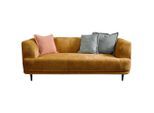 Mid.you , Goldfarben , Textil , Füllung: Polyurethan (Pur) , 226x77x106 cm , Made in EU , Wohnzimmer, Sofas & Couches, Sofas, 3er Sofas