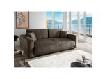 Livetastic , Braun , Textil , Uni , Füllung: Schaumstoff,Schaumstoff , 245x86x126 cm , Made in EU , Liegefunktion, Rücken echt ,