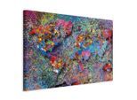 artgeist , Blau, Flieder , Holz, Textil , Kiefer , rechteckig , 90x60x1.2 cm , Keilrahmen , Dekoration, Bilder & Rahmen, Bilder, Abstrakte Bilder