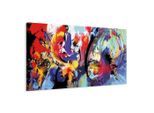 artgeist , Mehrfarbig , Holz, Textil , Kiefer , rechteckig , 150x50x1.2 cm , Keilrahmen , Dekoration, Bilder & Rahmen, Bilder, Abstrakte Bilder