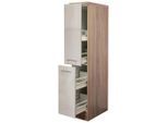 FlexWell , Kaschmir , Holzwerkstoff , einzeln stellbar , 30x161.6x60 cm , Made in Germany , individuell planbar , Küche, Küchenblöcke, Küchenschränke, Apothekerschränke