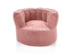 Mid.you , Rosa , Textil , Füllung: Styroporkugeln , 95x65x95 cm , Made in EU, FSC MIX , Indoor ,