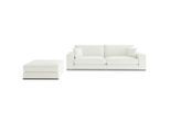Livetastic , Creme , Textil , Eiche , massiv , Füllung: Polyester , 278x85x103 cm , Made in EU , Wohnzimmer, Sofas & Couches, Sofas, Weitere Sofas