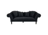 Mid.you , Anthrazit , Textil , Buche , vollmassiv , Füllung: Silikon, Schaumstoffflocken,Silikon, Schaumstoffflocken , 242x91x104 cm , Made in EU ,