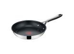 Tefal , Edelstahlfarben , Metall , rund , antihaftbeschichtet , Kochen & Essen, Pfannen, Bratpfannen