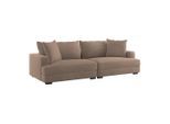 Luca Bessoni , Braun , Textil , Füllung: Schaumstoffflocken , 261x124 cm , Stoffauswahl , Wohnzimmer, Sofas & Couches, Sofas, Big Sofas