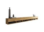 P & B , Eiche Wotan , Holzwerkstoff , 300x30x31 cm , Fsc, Made in EU , stehend, hängend , Wohnzimmer, TV-Möbel, TV- & Lowboards