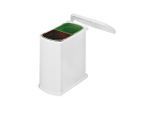 HKT , Weiß , Metall , 2x8 l l , 38.9x41.2x20.3 cm , Küche, Küchenausstattung, Mülltrennsysteme