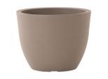 Siena Garden , Taupe , Kunststoff , Steinoptik , rund , 36 cm , Dekoration, Blumen & Blumentöpfe, Übertöpfe