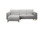 Livetastic , Grau , Textil , Wenge , seitenverkehrt montierbar, L-Form , 257x174 cm , Made in EU, FSC 100% , Armlehnen seitenverkehrt montierbar, Armteil links, Armteil rechts , Wohnzimmer, Sofas & Couches, Wohnlandschaften, Ecksofas