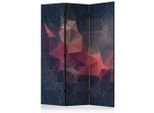 artgeist , Mehrfarbig , Holz, Textil , Kiefer , massiv , geometrisch , 135x172x3 cm , Motiv auf Vorder- und Rückseite , Kleinmöbel, Paravents
