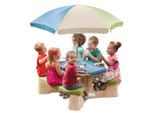 Ambia Garden , Blau, Grün, Beige , Kunststoff , 109.2x183x103.5 cm , EN 71 , Schirmloch , Spielwaren, Outdoorspielzeug, Kinder-Gartenmöbel
