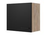 FlexWell , Schwarz, Eichefarben , Holzwerkstoff , 1 Fächer , einzeln stellbar , 60x54.8x32 cm , Made in Germany , individuell planbar, Zusatzausstattung erhältlich, hängend , Küche, Küchenblöcke, Küchenschränke, Küchenoberschränke
