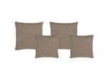 Livetastic , Braun , Textil , Füllung: Silikon, Schaumstoffflocken,Silikon, Schaumstoffflocken , 42x53 cm , Made in EU , Heimtextilien, Wohntextilien, Kissen, Zierkissen