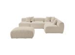 Livetastic , Beige , Textil , L-Form , 300x215 cm , Made in EU , erweiterbar, individuell planbar ,