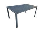 Beldano , Schwarz, Dunkelgrau , Metall, Kunststoff , rechteckig , 150x74x90 cm , rostfrei , Gartenmöbel, Gartentische, Gartentische
