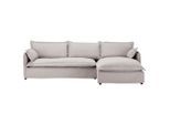 Livetastic , Beige , Textil , Füllung: Schaumstoff, Polyester , Ottomane rechts, L-Form , 295x165 cm , Rücken echt ,